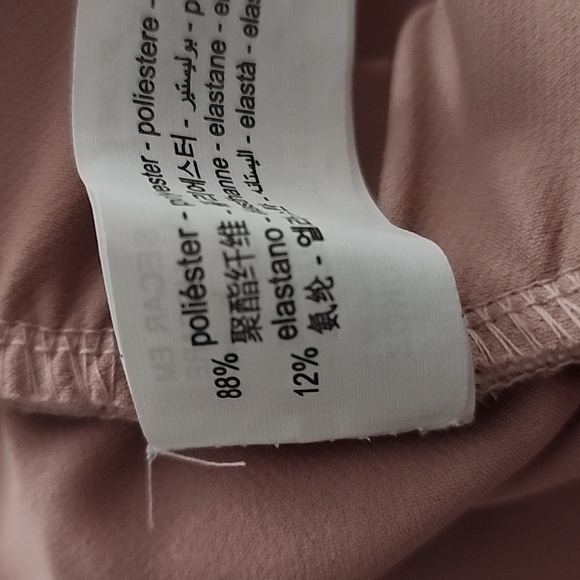 ZARA Blush Pink Capris Pants With Black Side Stripe - Picture 5 of 8